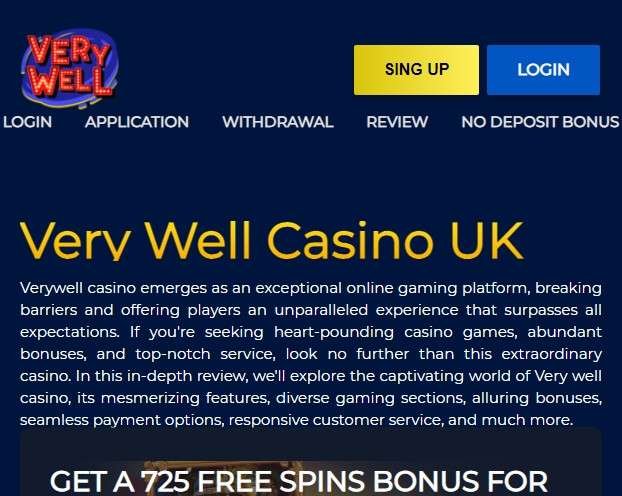 Discover Your Winning Chances at Verywell Casino UK Today and Night